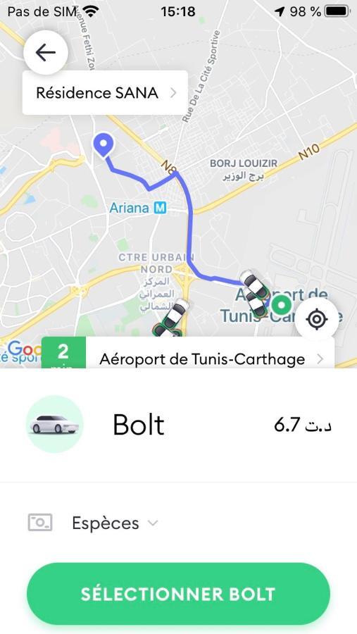 Apartment Tunis 1 Near Airport Ariana Eksteriør bilde